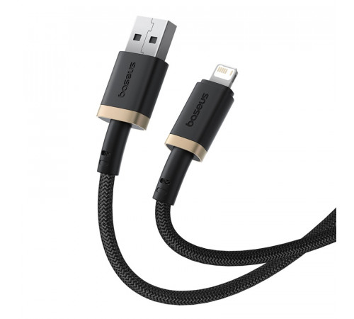 Кабель Baseus Dura Series Fast Charging Cable USB to iP 2.4A 1m Gold+Black (P10377801U01-00)