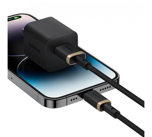 Кабель Baseus Dura Series Fast Charging Cable USB to iP 2.4A 1m Gold+Black (P10377801U01-00)