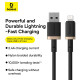 Кабель Baseus Dura Series Fast Charging Cable USB to iP 2.4A 1m Gold+Black (P10377801U01-00)