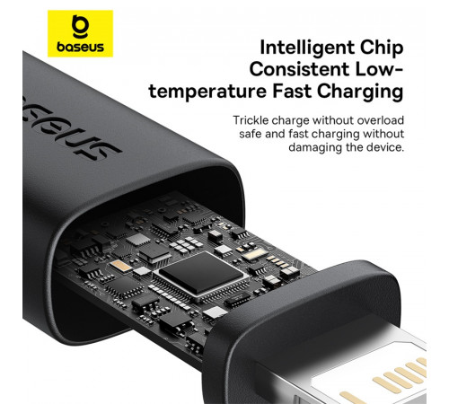 Кабель Baseus Dura Series Fast Charging Cable USB to iP 2.4A 1m Gold+Black (P10377801U01-00)