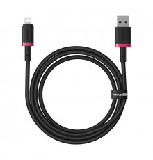 Кабель Baseus Dura Series Fast Charging Cable USB to iP 2.4A 1m Red+Black (P10377801U01-01)