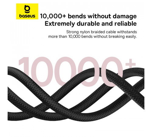 Кабель Baseus Dura Series Fast Charging Cable USB to iP 2.4A 1m Red+Black (P10377801U01-01)