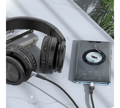 AUX Hoco UPA22 Silicone digital 3.5mm to Type-C 1m