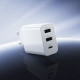 Мережевий зарядний пристрій BOROFONE BA105A Stellar three-port charger White (6941991125270)