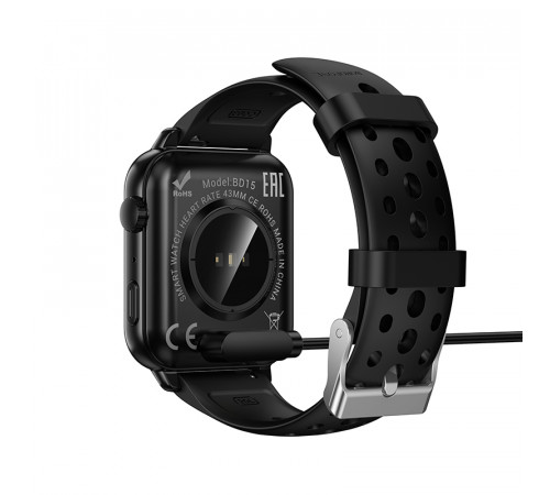 Бездротовий зарядний пристрій для смарт-годинника BOROFONE BD15 Smart bracelet charging cable Black (6941991126611)