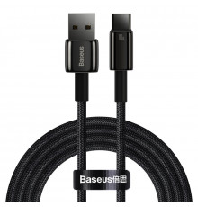 Кабель Baseus Tungsten Gold Fast Charging Data Cable USB to Type-C 100W 2m Black (CAWJ000101)