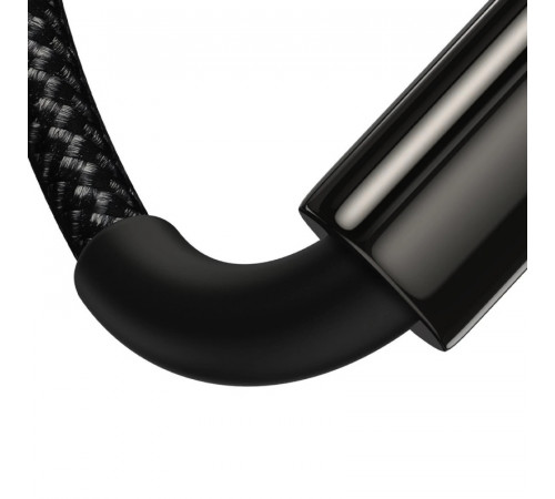 Кабель Baseus Tungsten Gold Fast Charging Data Cable USB to Type-C 100W 2m Black (CAWJ000101)