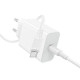 Мережевий зарядний пристрій з кабелем BOROFONE BA107A Stellar single port PD30W charger set (C to C) (EU) White (6941991125362)