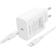 Мережевий зарядний пристрій з кабелем BOROFONE BA109A Star single port PD40W charger set (C to C) (EU) White (6941991126895)