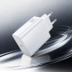 Мережевий зарядний пристрій з кабелем BOROFONE BA109A Star single port PD40W charger set (C to C) (EU) White (6941991126895)