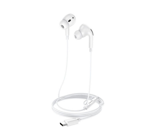 Навушники дротові HOCO M101 Pro Crystal (Type-C) White (6931474782403)