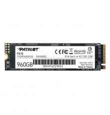 Накопитель SSD M.2 Patriot P310 960GB NVMe 2280 PCIe 3.0x4 3D NAND TLC (P310P960GM28)