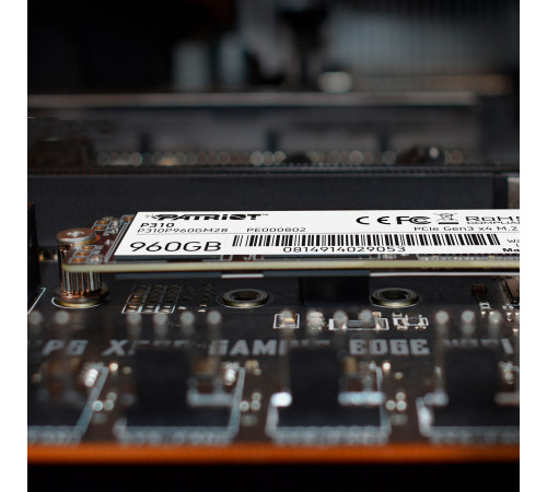 Накопичувач SSD M.2 Patriot P310 960GB NVMe 2280 PCIe 3.0x4 3D NAND TLC (P310P960GM28)