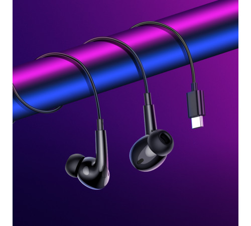 Навушники Hoco M101 Pro Crystal sound wire-controlled digital Type-C