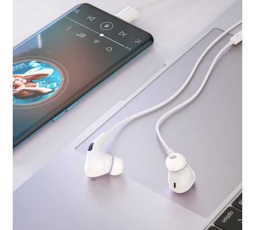 Навушники Hoco M101 Pro Crystal sound wire-controlled digital Type-C