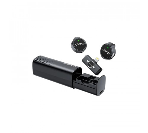 Бездротова мікрофонна система Ulanzi A21 Wireless Microphone, dual-mic, (Lightning) Black (A054)