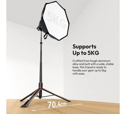Стійка для світла складна Ulanzi AT-05 2M Heavy Duty Foldable Light Stand(48-200cm) Black (T083)