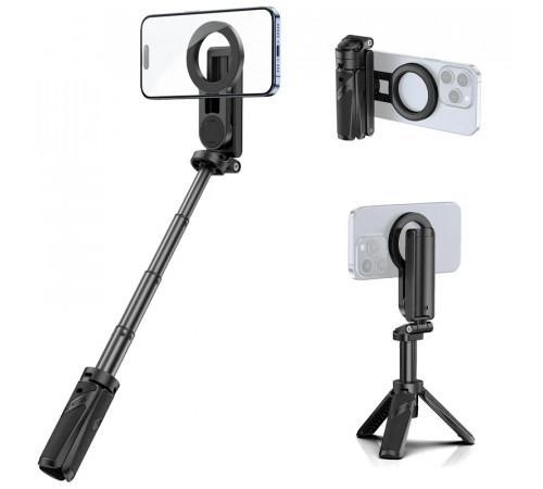 Селфі-монопод Ulanzi JJ03 3-in-1 Magnetic Phone Tripod with Remote Control Black (T090)