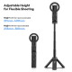 Селфі-монопод Ulanzi JJ03 3-in-1 Magnetic Phone Tripod with Remote Control Black (T090)