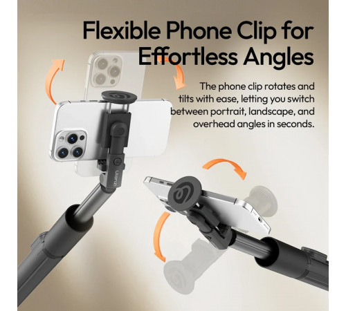 Селфі-монопод Ulanzi Ulanzi MT86 Automatic Phone Tripod(Phone Clamp,Black) (S023)