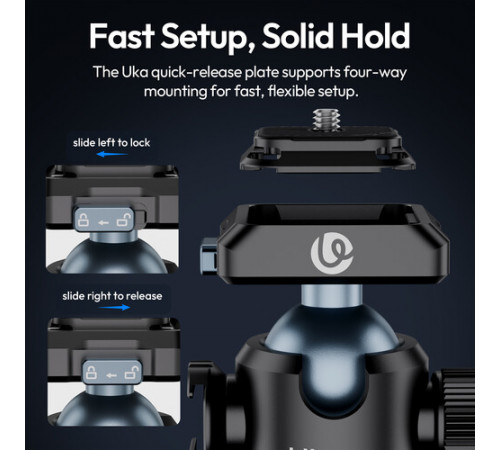 Адаптер кронштейн Ulanzi T100 Uka Quick-Release Ball Head (C062)