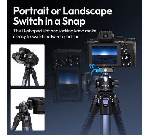 Адаптер кронштейн Ulanzi T100 Uka Quick-Release Ball Head (C062)