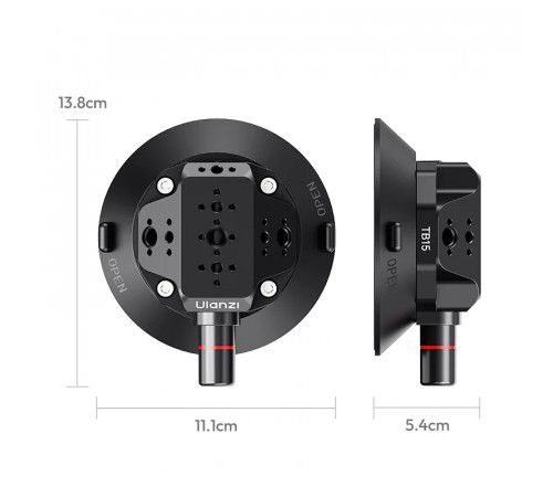 Присоска для камери Ulanzi TB15 Suction Cup Mount (S006)
