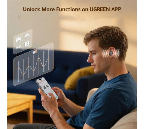 Бездротові навушники TWS UGREEN WS220 Dots Black (UGR-75628)