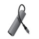 USB-хаб ACEFAST J18 USB-C 6-in-1 HUB docking station Metal Gray (6974316285939)