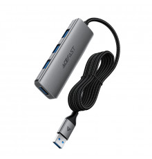 USB-хаб ACEFAST J17 USB-A  4-in-1 HUB Metal Gray (6974316285922)