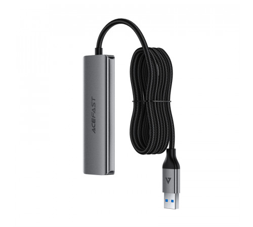 USB-хаб ACEFAST J17 USB-A  4-in-1 HUB Metal Gray (6974316285922)