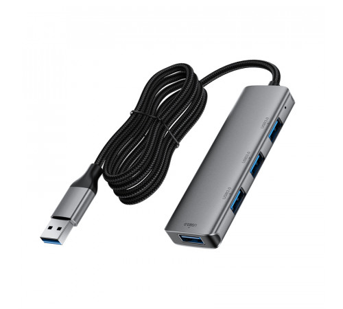 USB-хаб ACEFAST J17 USB-A  4-in-1 HUB Metal Gray (6974316285922)