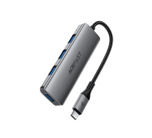 USB-хаб ACEFAST J15 USB-C 4-in-1 HUB Metal Gray (6974316285908)