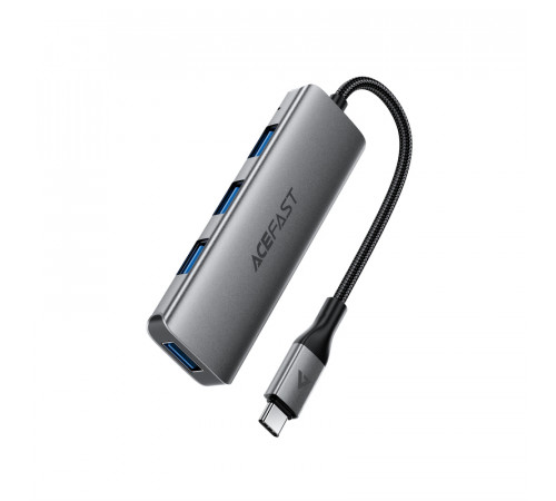 USB-хаб ACEFAST J15 USB-C 4-in-1 HUB Metal Gray (6974316285908)