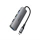 USB-хаб ACEFAST J15 USB-C 4-in-1 HUB Metal Gray (6974316285908)