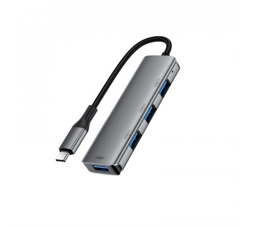 USB-хаб ACEFAST J15 USB-C 4-in-1 HUB Metal Gray (6974316285908)
