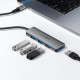 USB-хаб ACEFAST J15 USB-C 4-in-1 HUB Metal Gray (6974316285908)