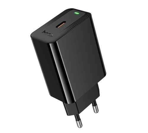 Мережевий зарядний пристрій HOCO CS93A Leader single port PD20W charger Black (6942007671064)