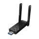 Антена Wi-Fi HOCO HI34 WiFi6 USB external dual antenna wireless network card Black (6942007659680)