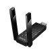 Антена Wi-Fi HOCO HI34 WiFi6 USB external dual antenna wireless network card Black (6942007659680)