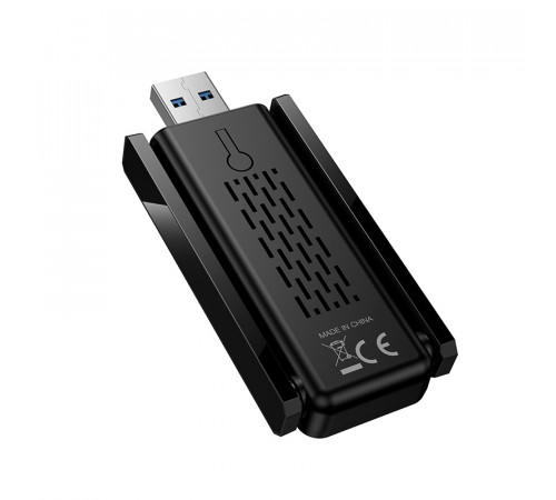 Антена Wi-Fi HOCO HI34 WiFi6 USB external dual antenna wireless network card Black (6942007659680)