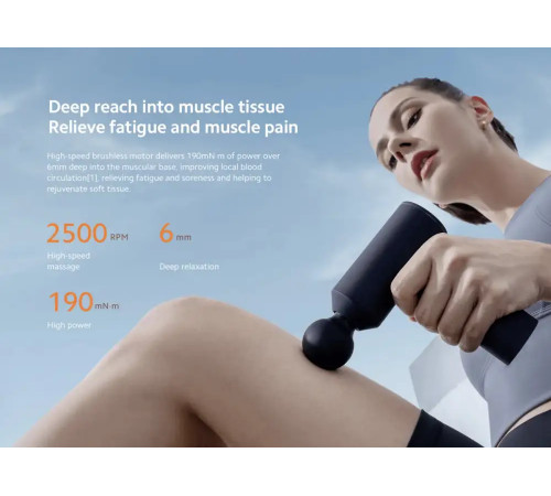 Перкусійний масажер Xiaomi Mi Home Fascia Gun 3 Mini Edition (MJJMQ07YM)