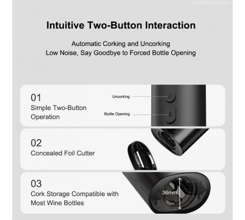 Штопор Xiaomi Mijia Electric Red Wine Bottle Opener (KGJ001T)