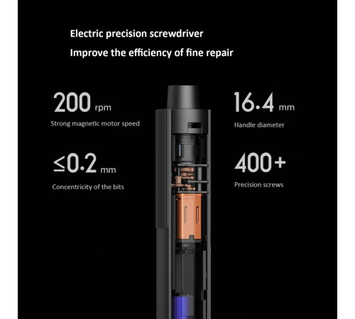 Електровикрутка Xiaomi Mijia Electric Precision Screwdriver Automatic version MJDDLSD003QW (MJDDLSD003QW)