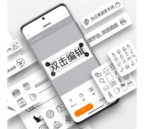 Термопринтер для друку наклейок Xiaomi Mi Home Label Printer Set (MJBQDYJ1‑WC)