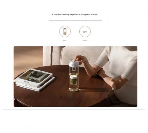 Магнітна пляшка для води та чаю Xiaomi Mijia Magnetic Tea Storage Cup Black (BHR089TCN)