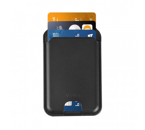 Картхолдер WIWU Mag Wallet Pro MW-003 Kevlar Black (6977703652895)