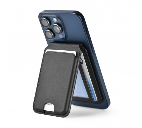 Картхолдер WIWU Mag Wallet Pro MW-003 Kevlar Black (6977703652895)