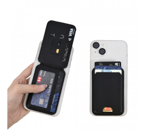 Картхолдер WIWU Mag Wallet Pro MW-003 Kevlar Black (6977703652895)