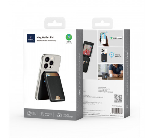 Картхолдер WIWU Mag Wallet FM MW-005 Black (6977703650488)
